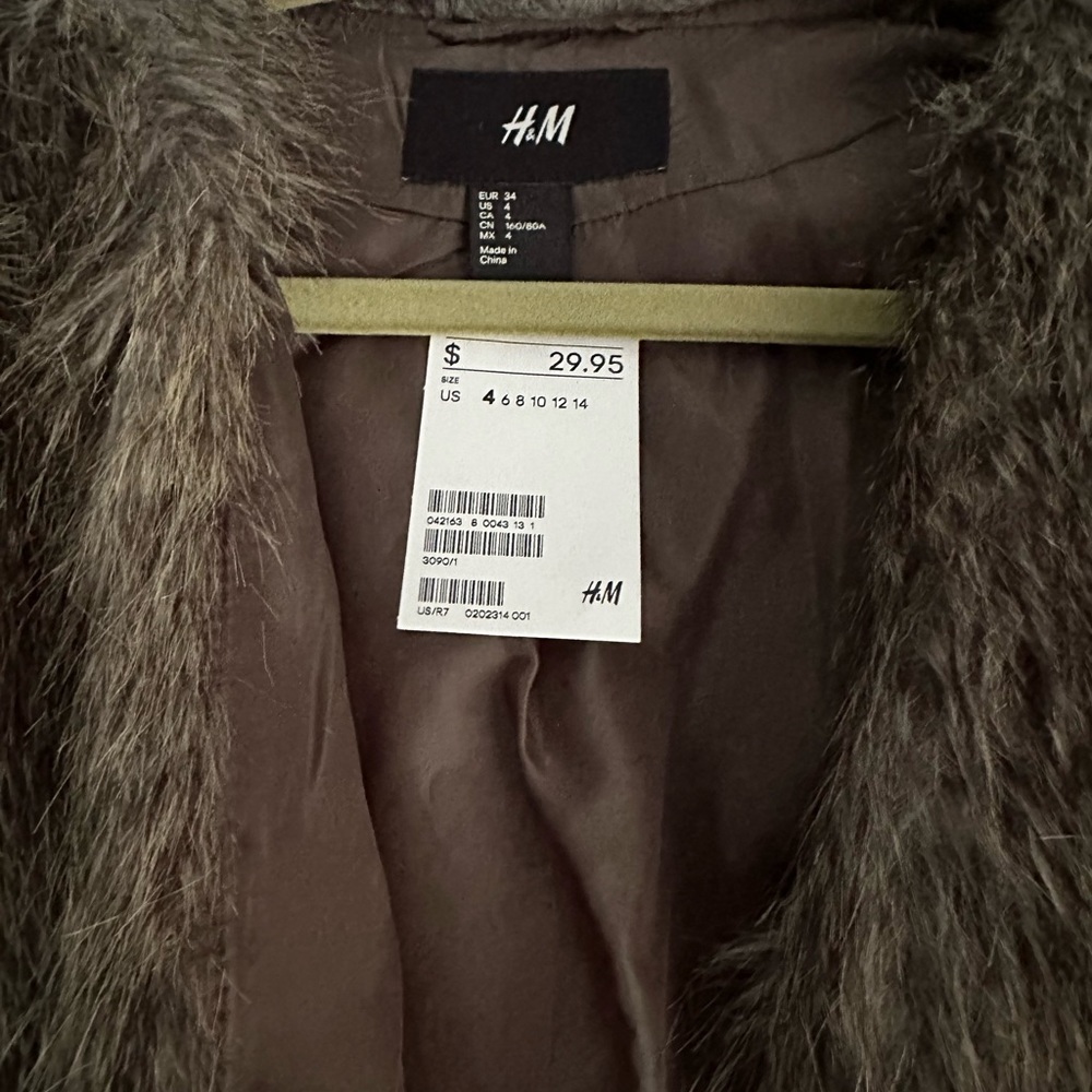 Fur bomber coat